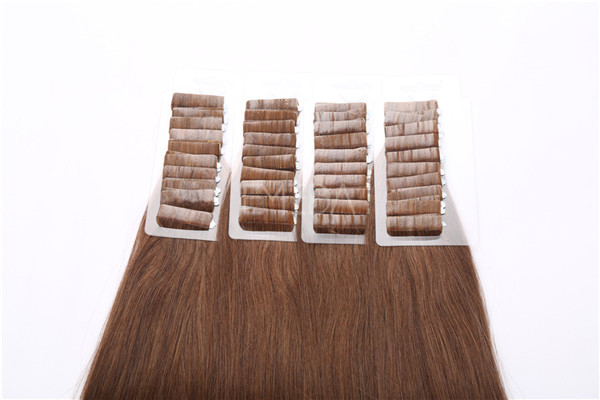 Double drawn remy hair tape in hair extensions ZJ0071